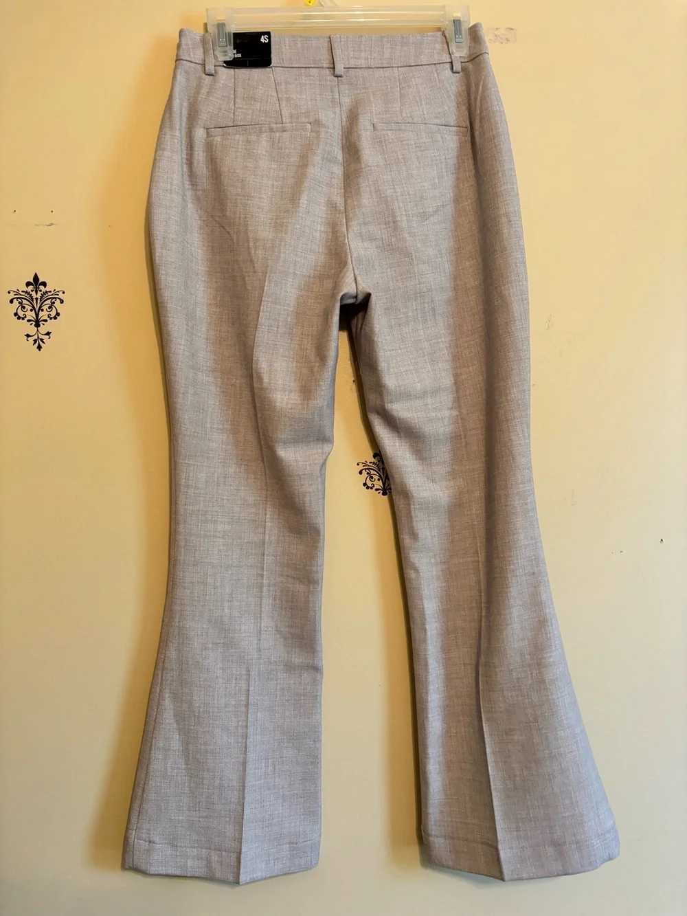 Express flare trouser pants Light gray size 4 short